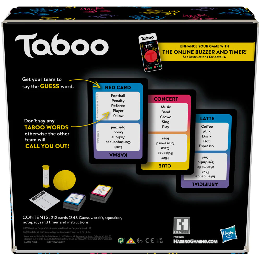 Taboo Game Refresh