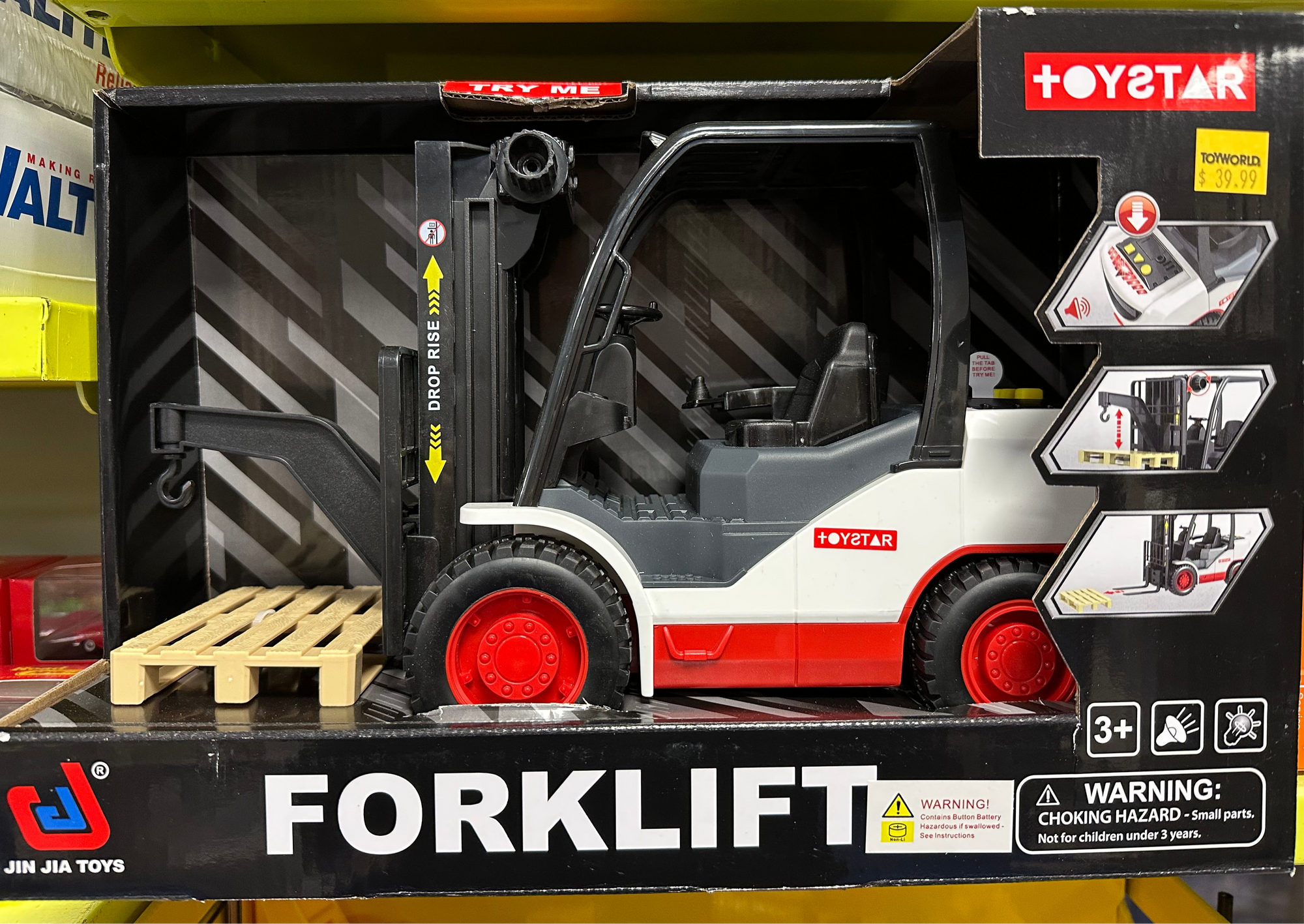 Toystar 30cm Forklift with Accessories, Lights & Sound