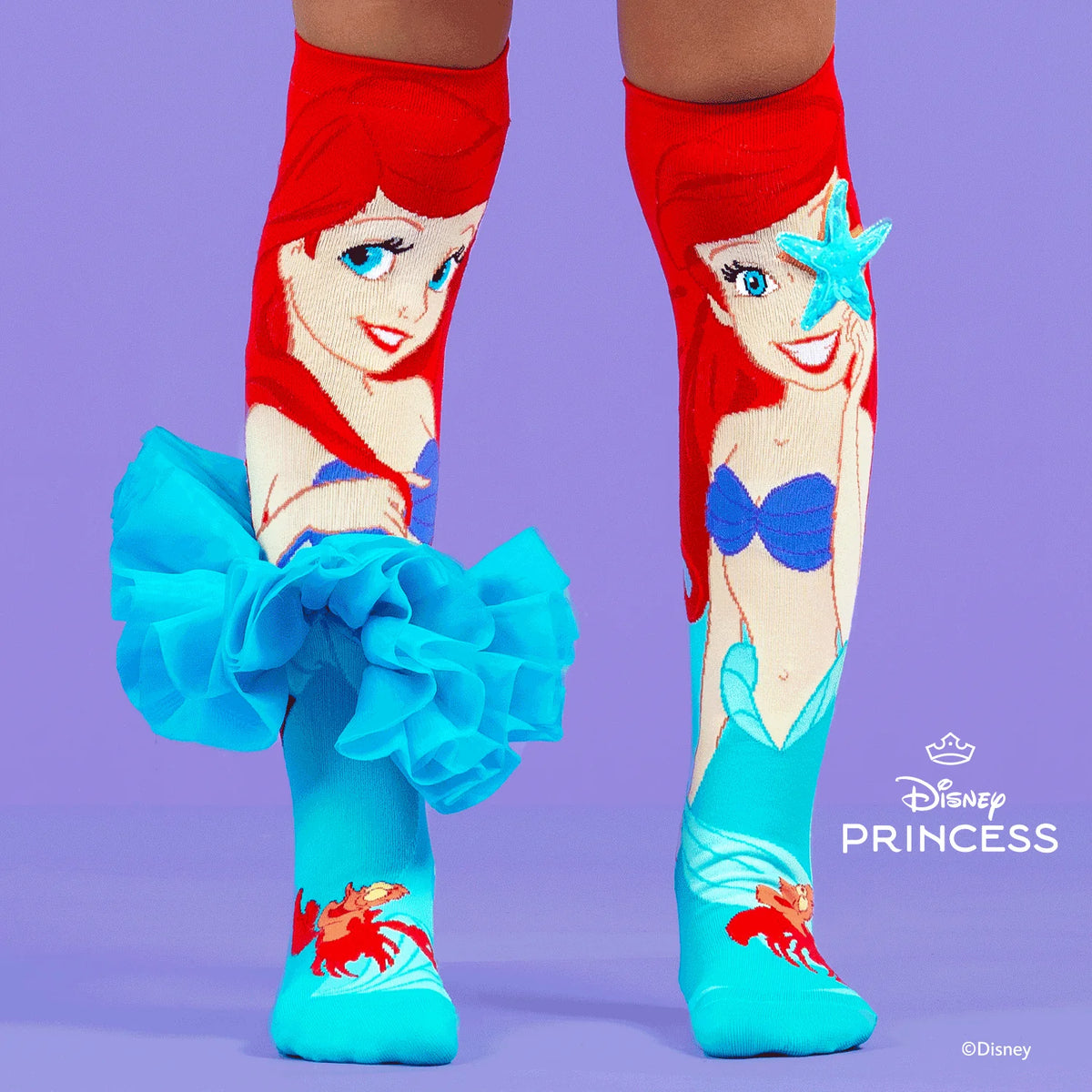 Mad Mia ARIEL Blue Frill Socks Ages 6-99