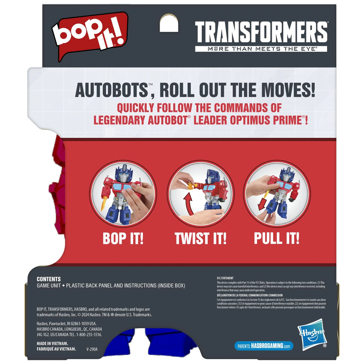 Bop It Optimus Prime