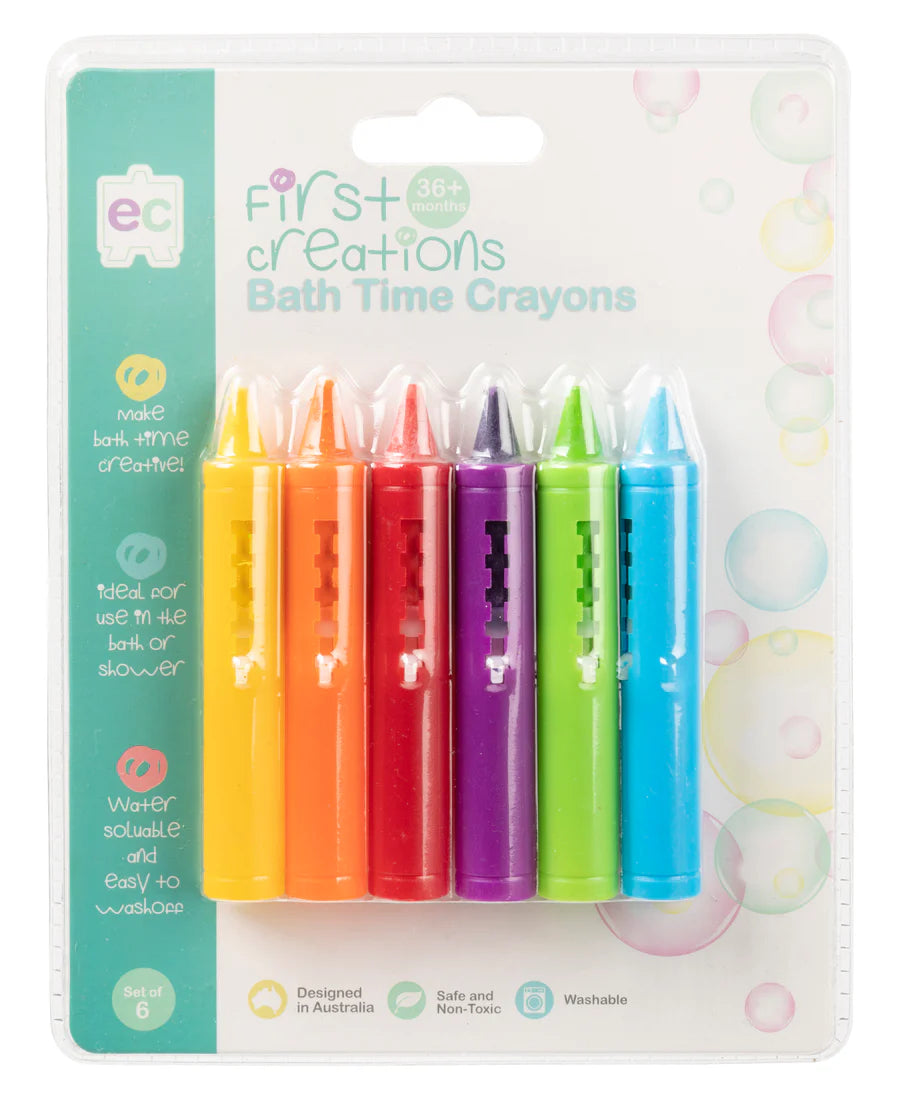 First Creations Bath Time Crayons 6pk