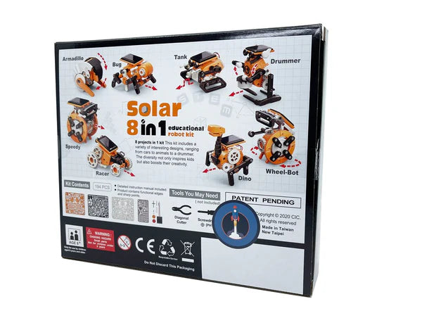 Solar 8 in 1 Educational Robot Kit