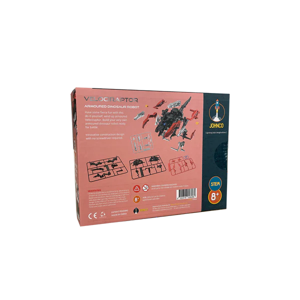 Johnco Velociraptor Armoured Dinosaur Robot