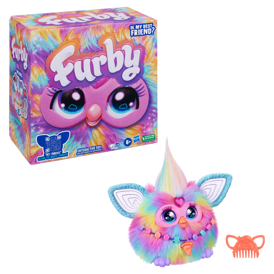 Furby Interactive Toy Tie Dye (req 4 x AA batteries)