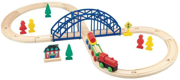 First Learning Wooden Figure 8 Train Set 35pc