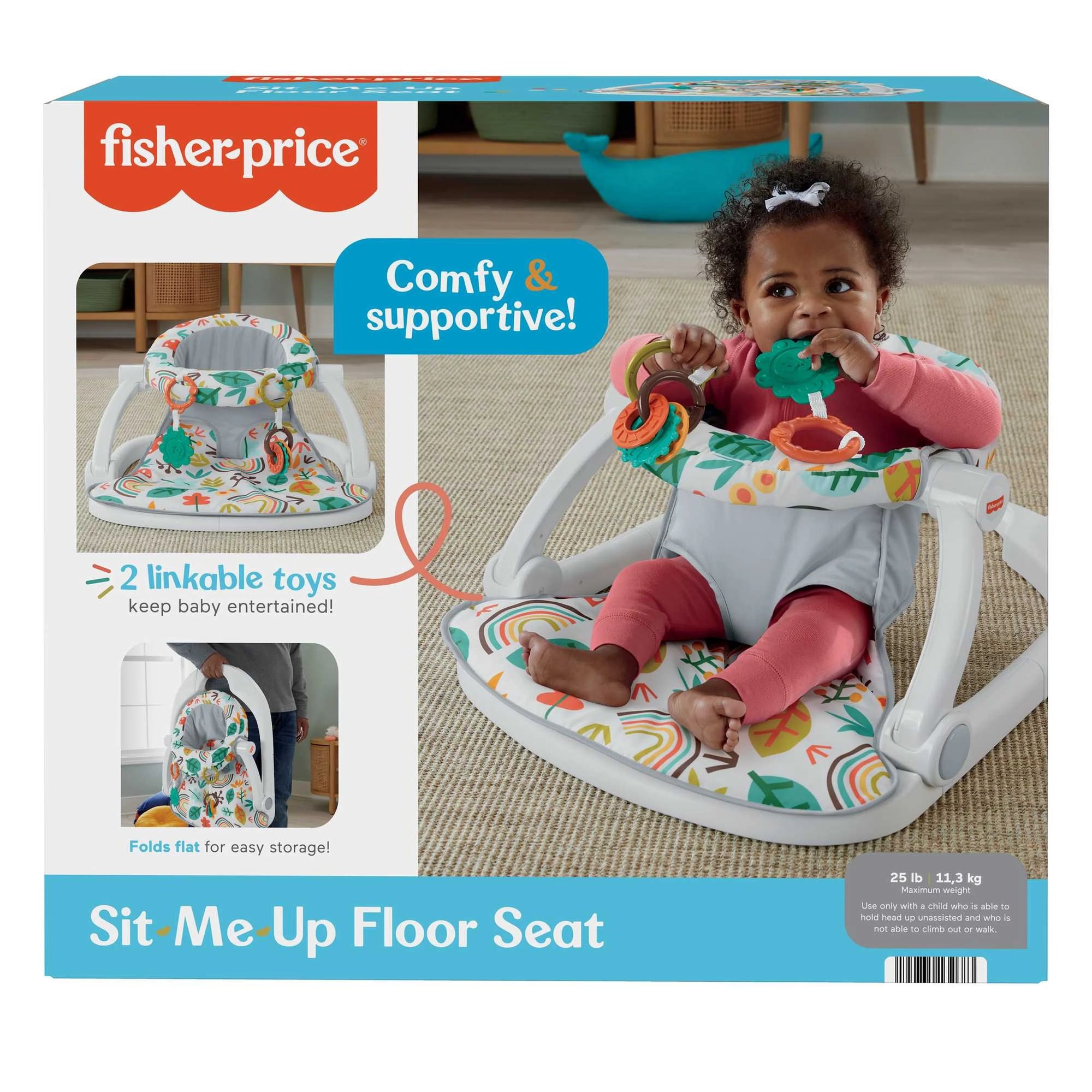 Fisher Price Sit Me Up Baby Floor Seat Whimsical Forest