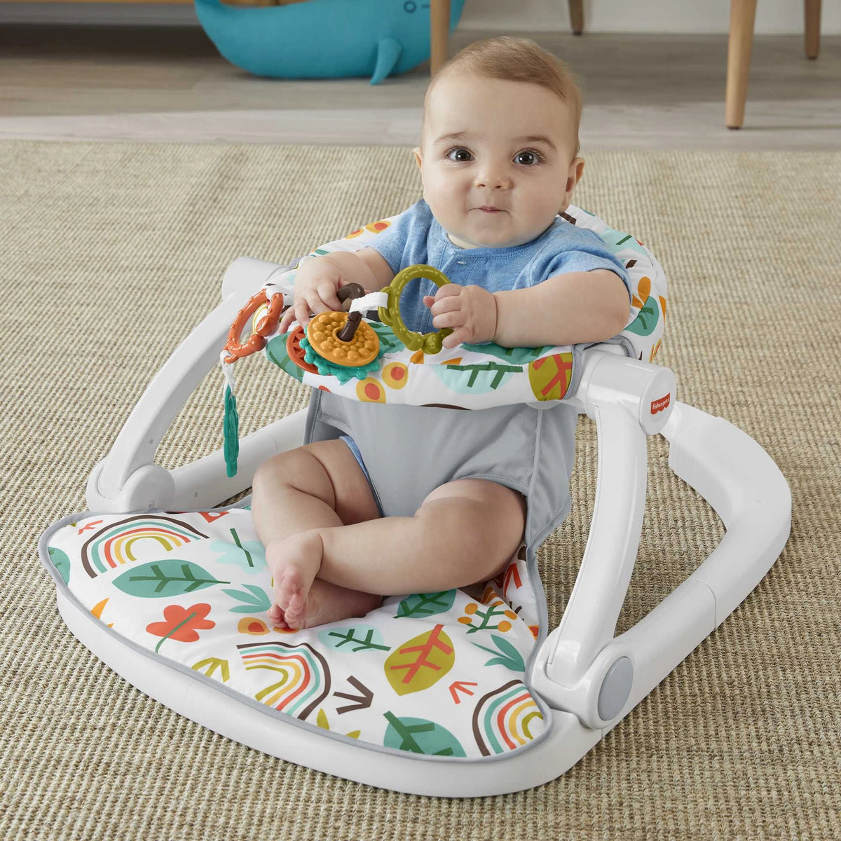 Fisher Price Sit Me Up Baby Floor Seat Whimsical Forest