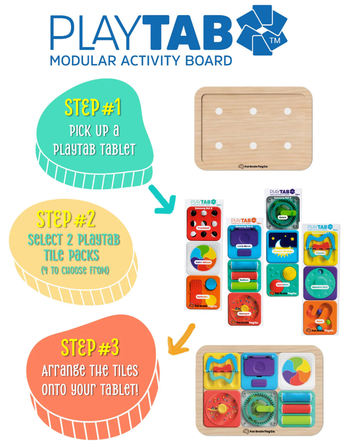 Fat Brain Essentials Play Tab Board and Activities