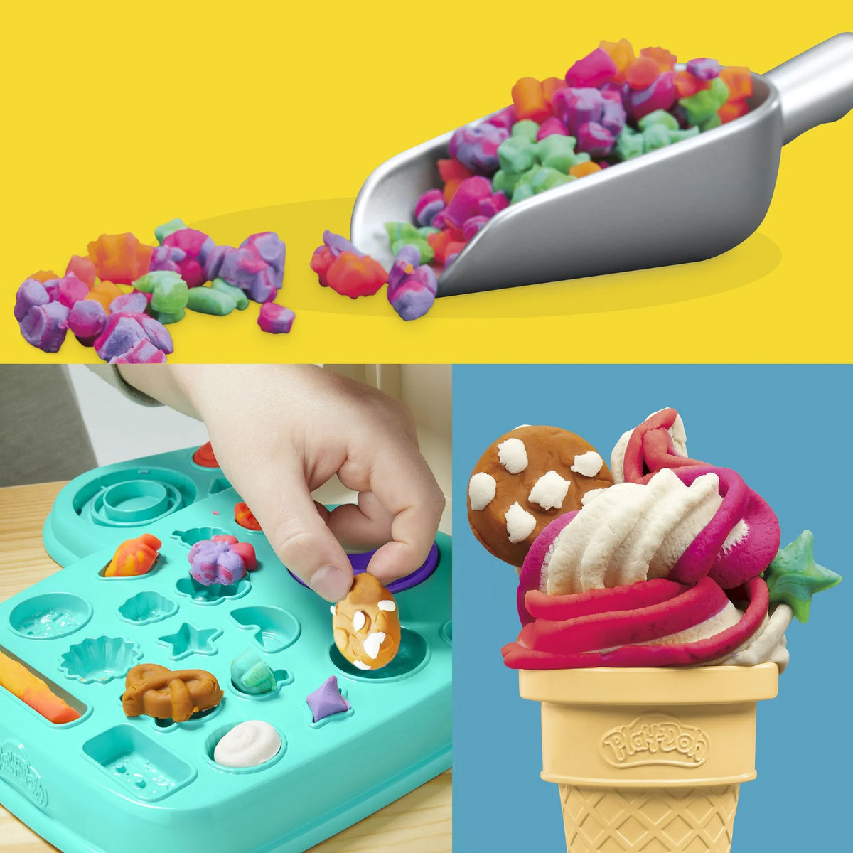 Play Doh Rainbow Swirl Ice Cream Playset