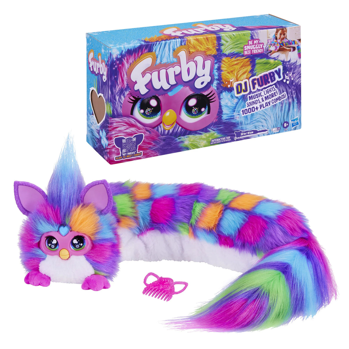 Furby DJ Furby NEON STAR Interactive Toy (Req 4 x AA Batteries)