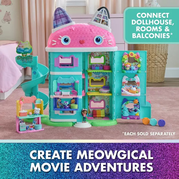 Gabby&#39;s Dollhouse The Movie Meow-mazing Interactive Deluxe Dollhouse Req 3 AA Batteries