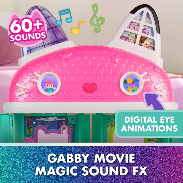 Gabby&#39;s Dollhouse The Movie Meow-mazing Interactive Deluxe Dollhouse Req 3 AA Batteries