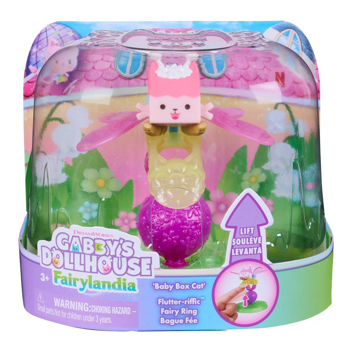 Gabby's Dollhouse Fairylandia Flutter Fairy Rings 'Baby Box Cat'