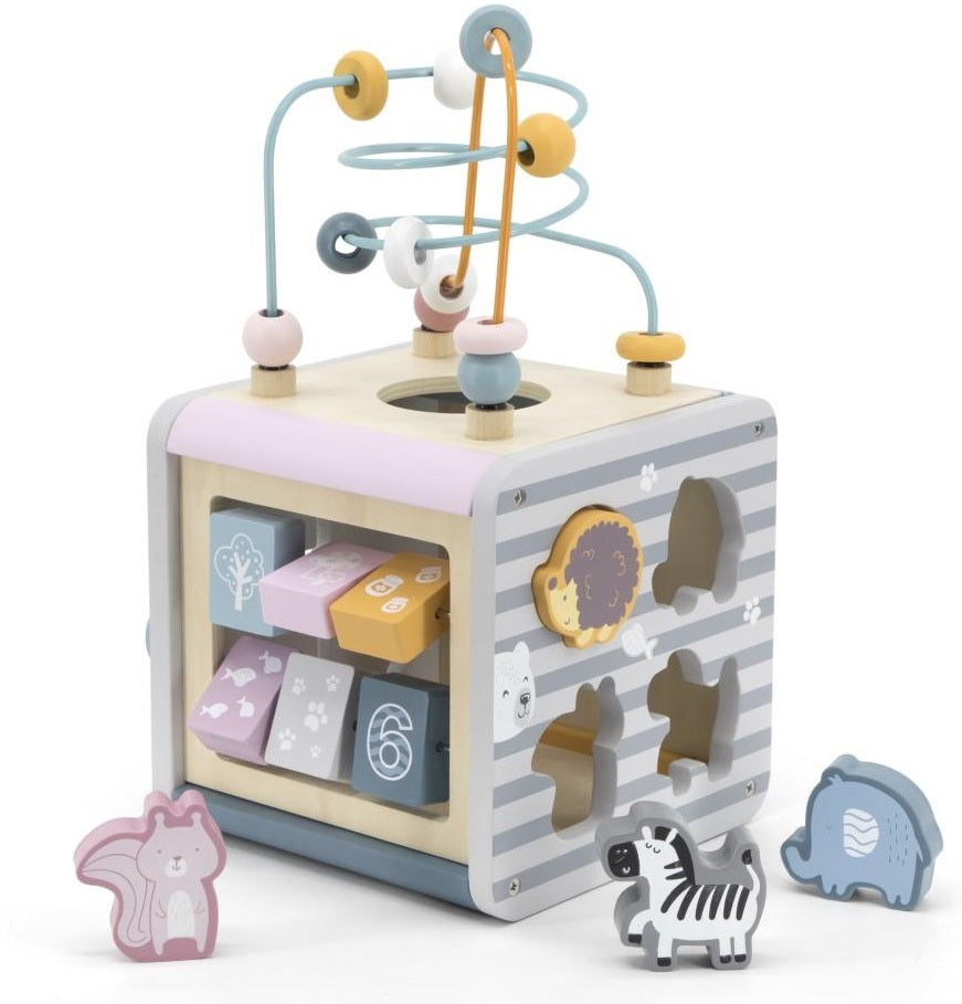 PolarB 5 in 1 Wooden Activity Box