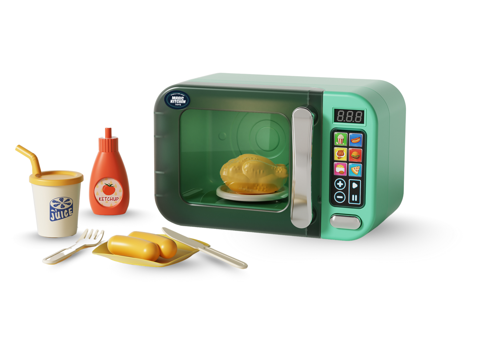 Magic Kitchen Toys Colour Change Microwave - Req 3 AA batteries