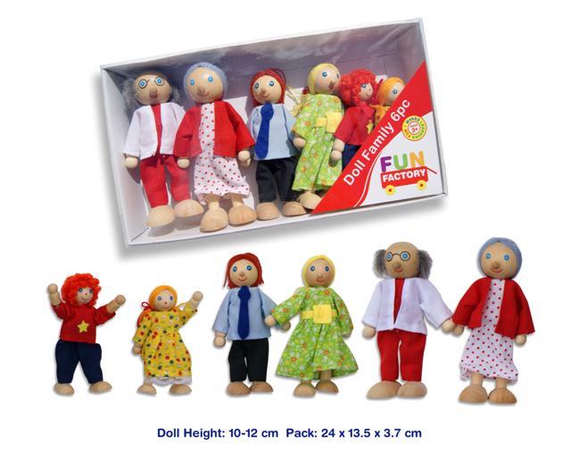 Fun Factory Doll Family 6pce