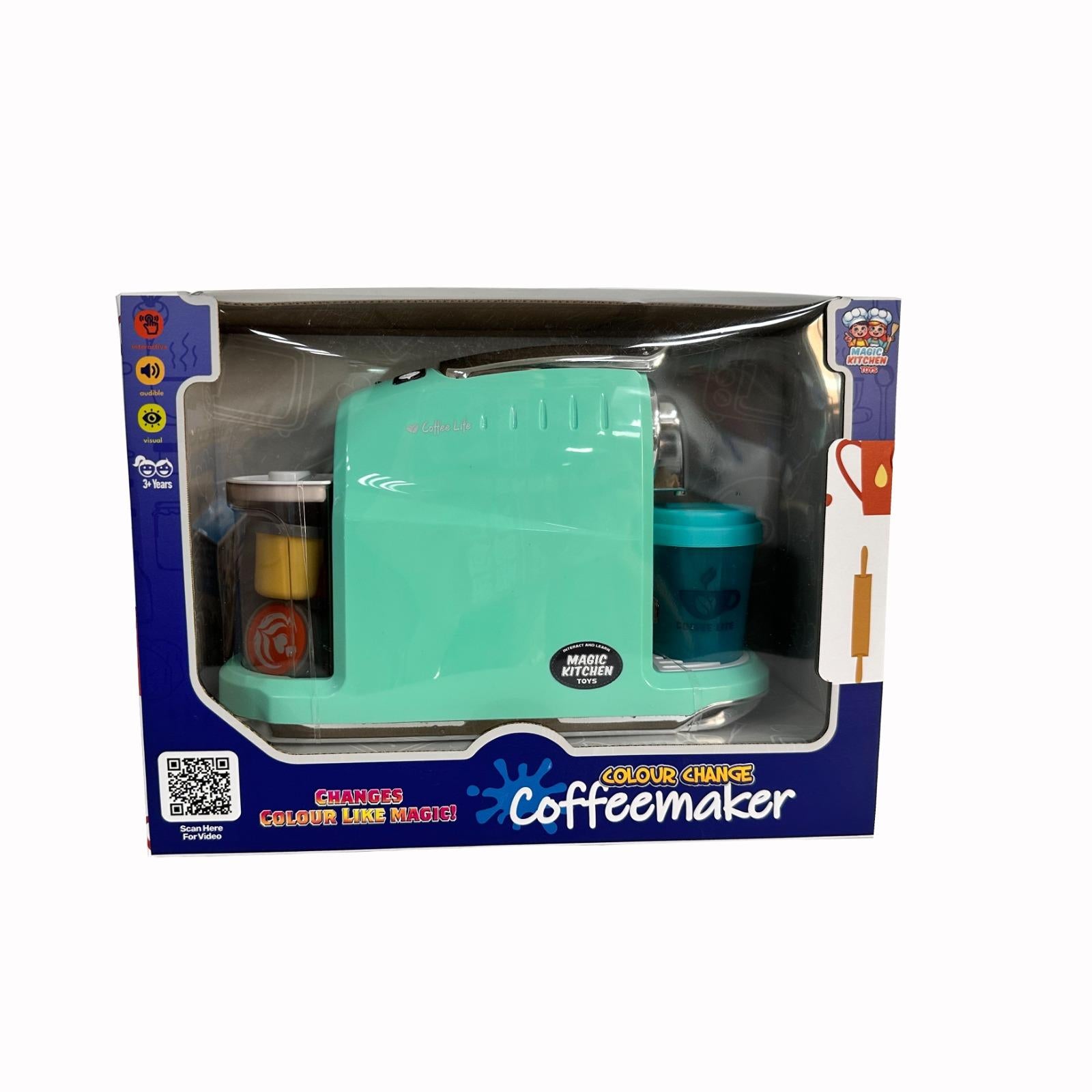 Magic Kitchen Toys Colour Change Coffee Maker - Req 3 AA batteries