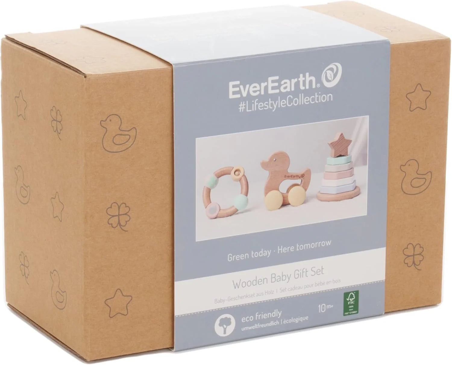 Ever Earth Wooden Baby Gift Set Boxed