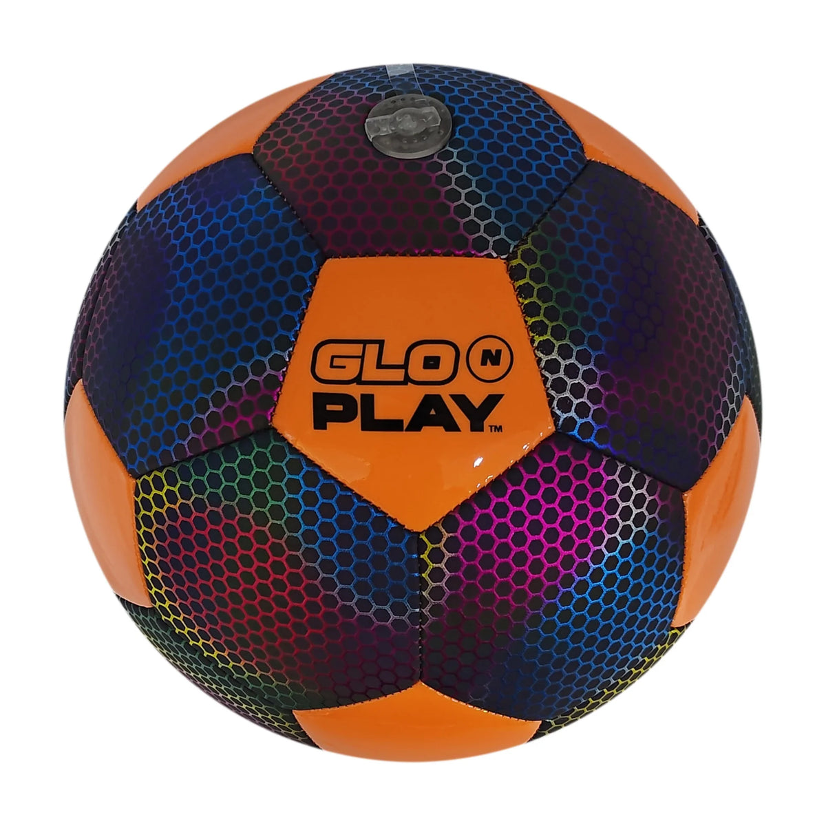 Glo N Play LED Holographic Soccer Ball - Orange
