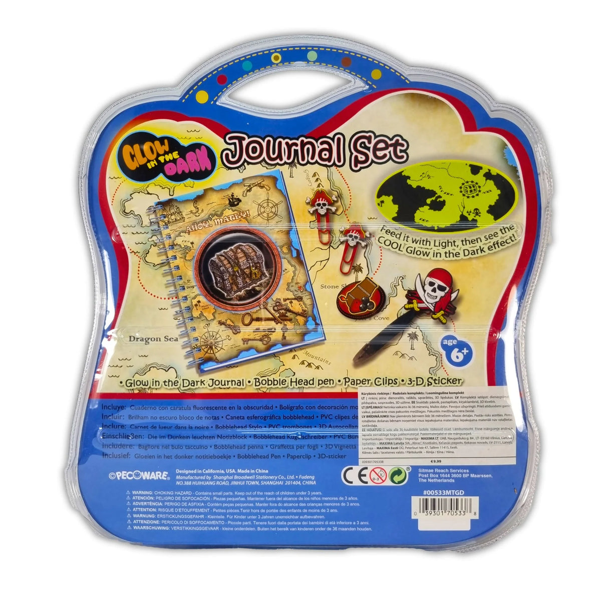 Glow In The Dark Pirate Journal Set