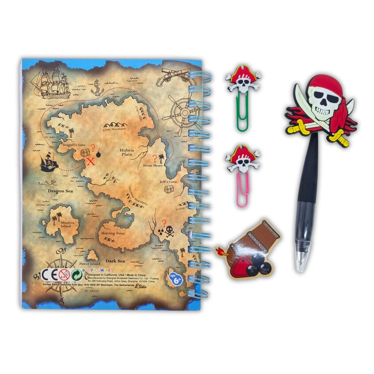 Glow In The Dark Pirate Journal Set