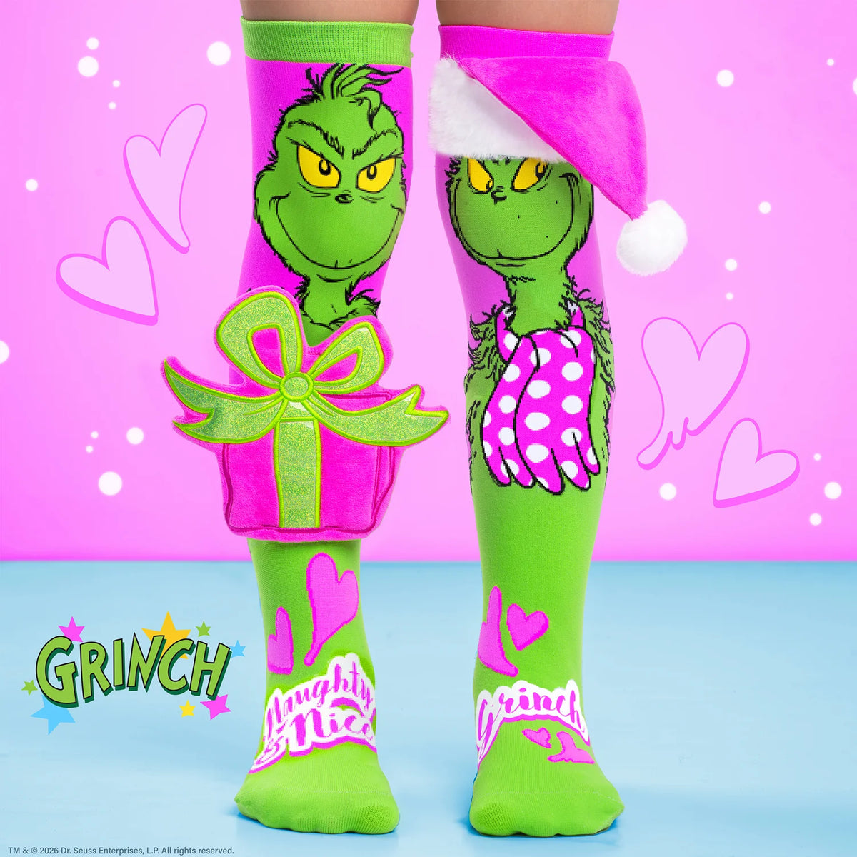 Mad Mia Socks Grinchy Gift Toddler Ages 3-5