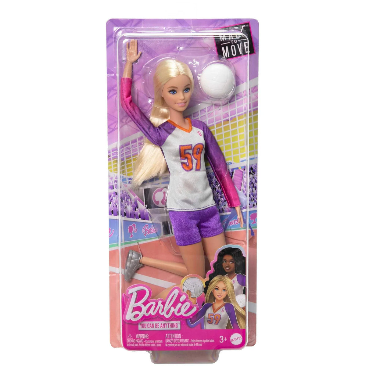 Barbie Made To Move Sports Doll - Volleyball Player