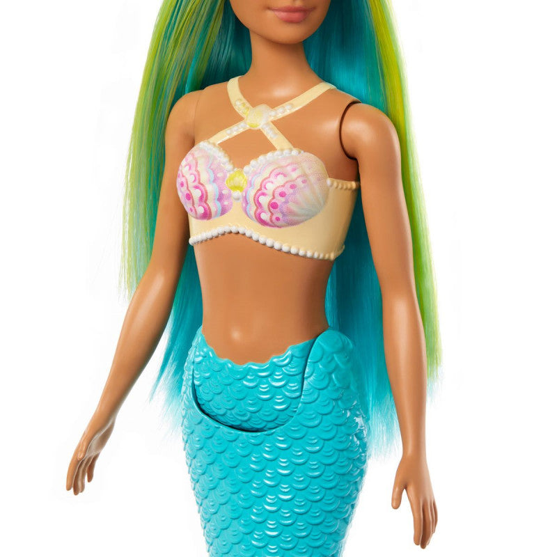 Barbie Mermaid Yellow Blue Hair and Blue Tail