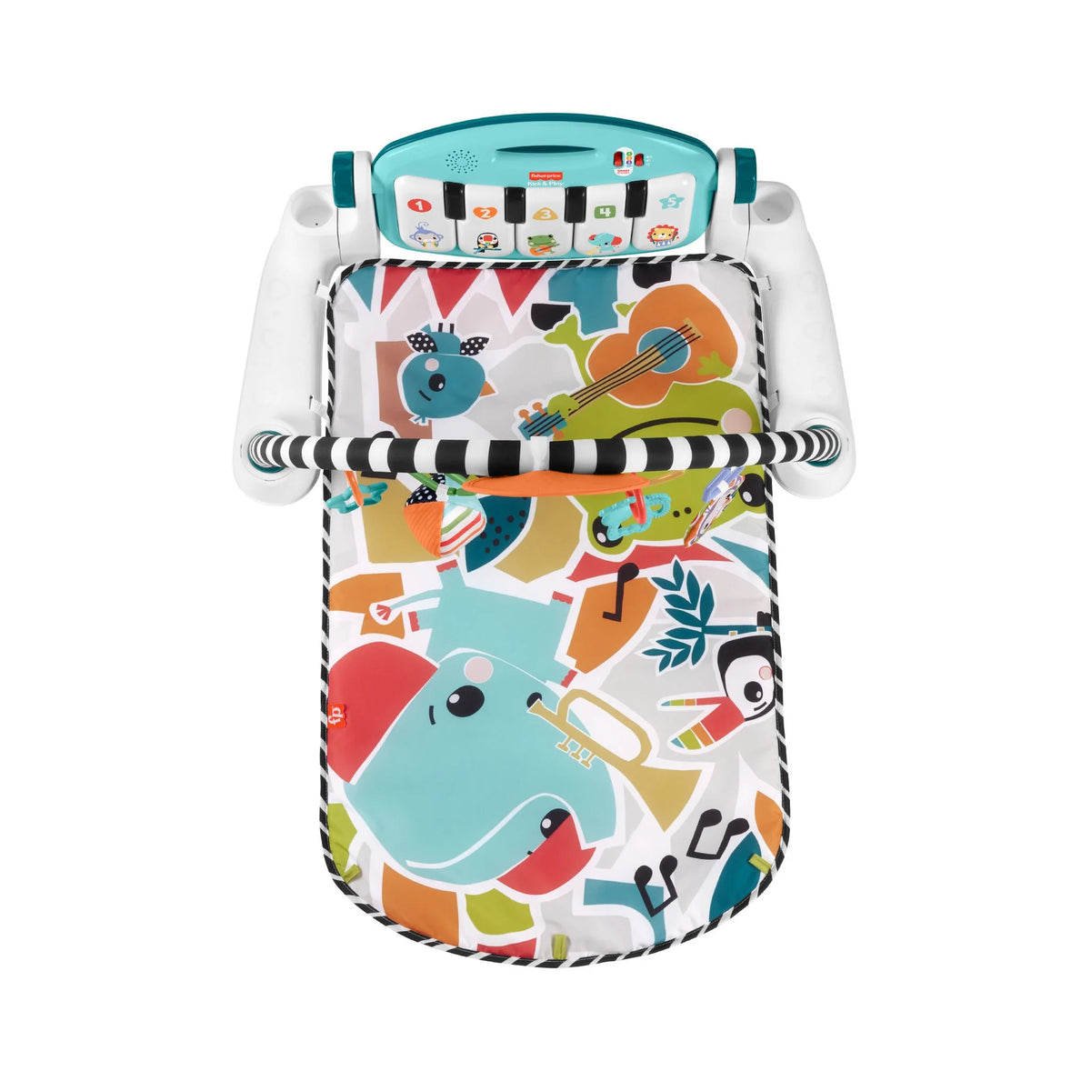 Fisher Price Glow and Grow Kick and Play Piano Gym Blue