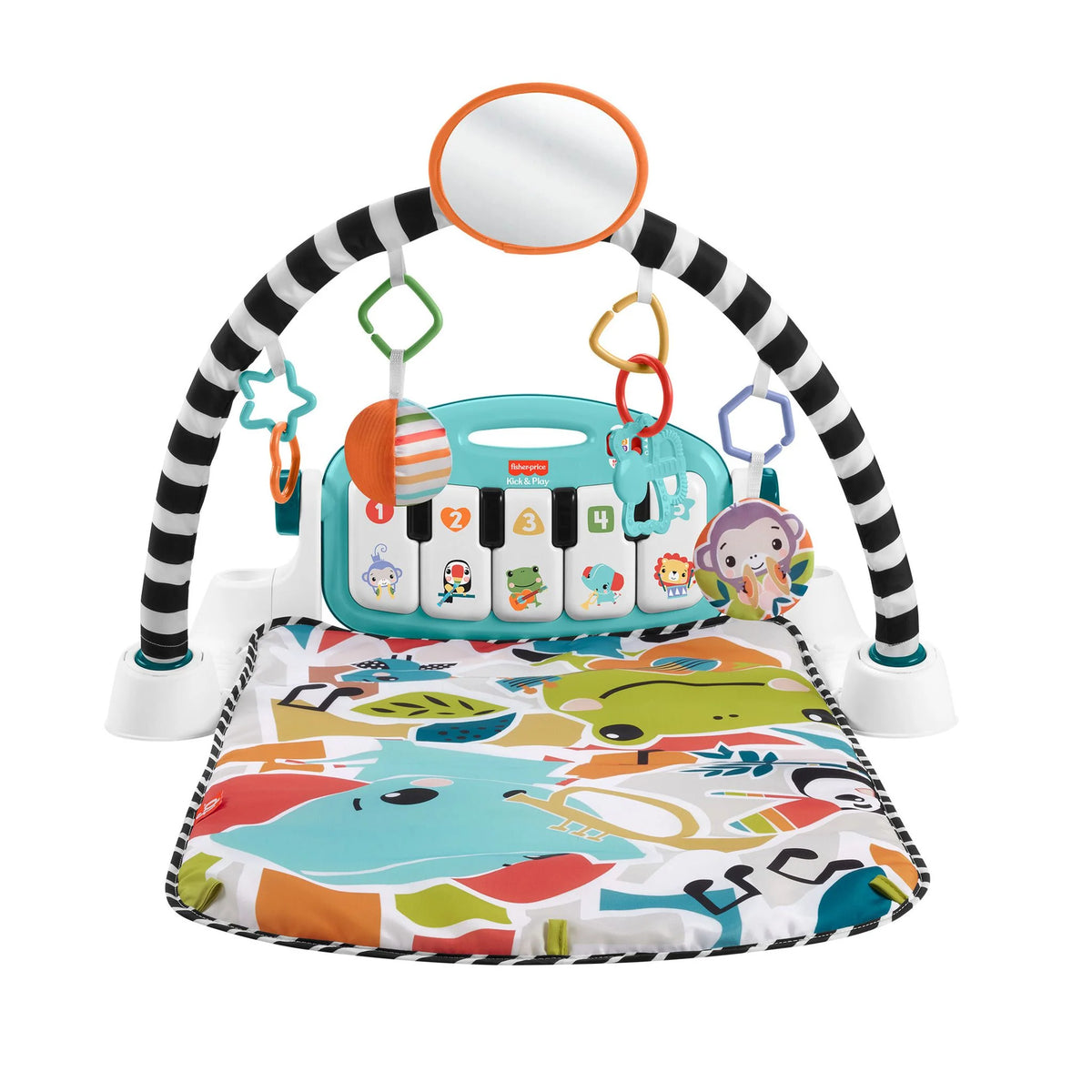 Fisher Price Glow and Grow Kick and Play Piano Gym Blue