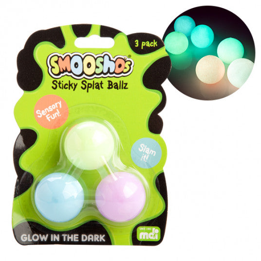 Smooshos Sticky Splat Ballz Glow In The Dark