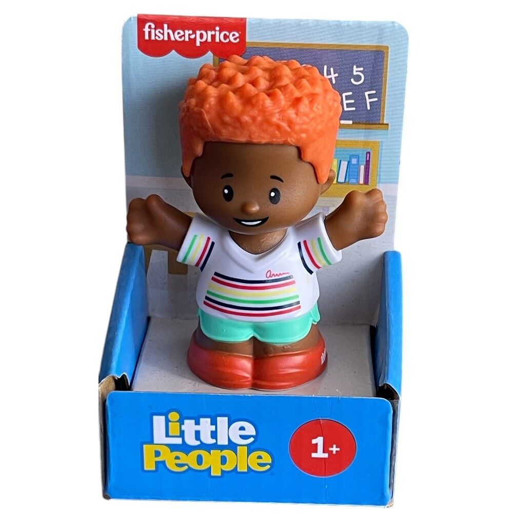 Fisher Price Little People Figure Boy with Striped Top HYJ96