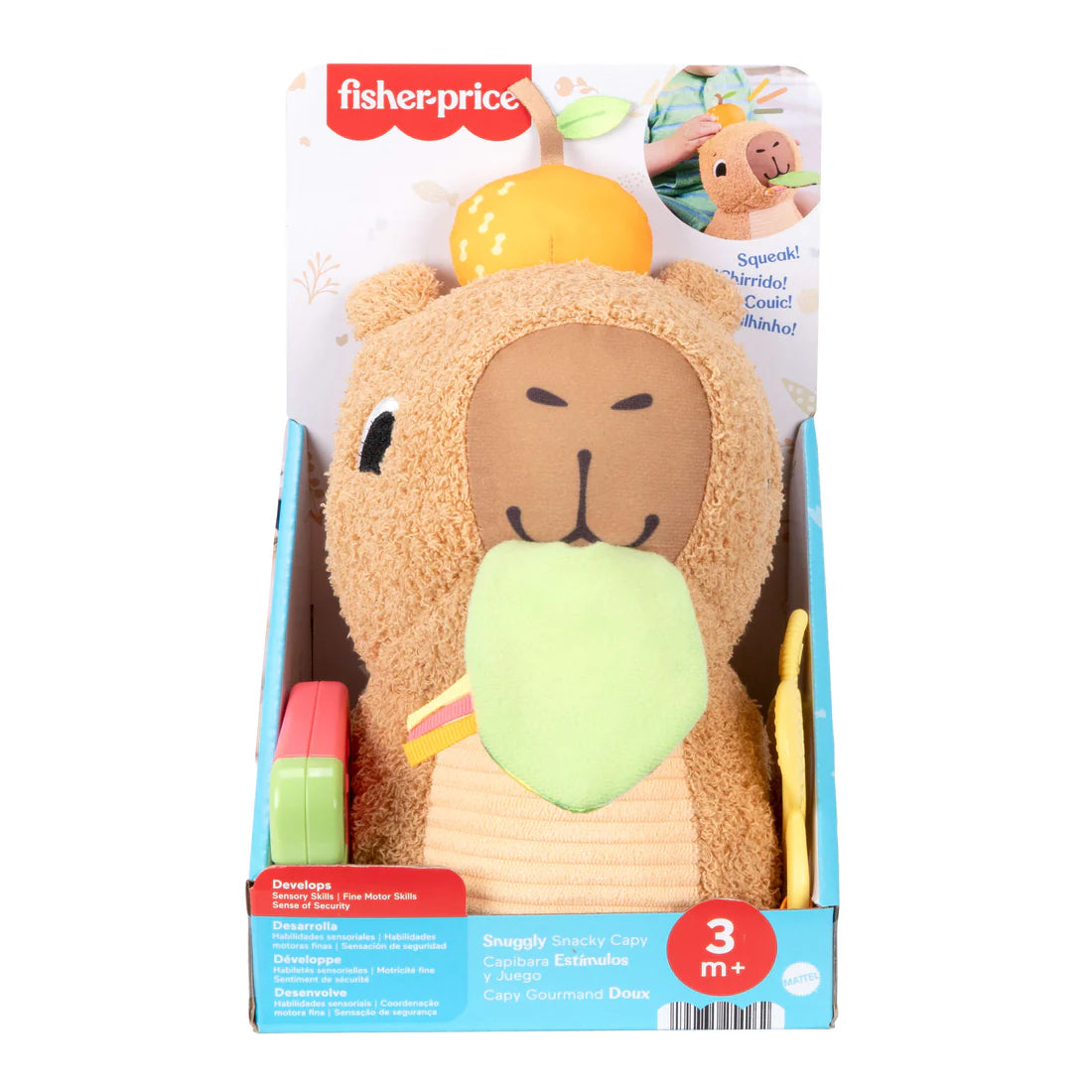 Fisher Price Snuggly Snacky Capy Plush