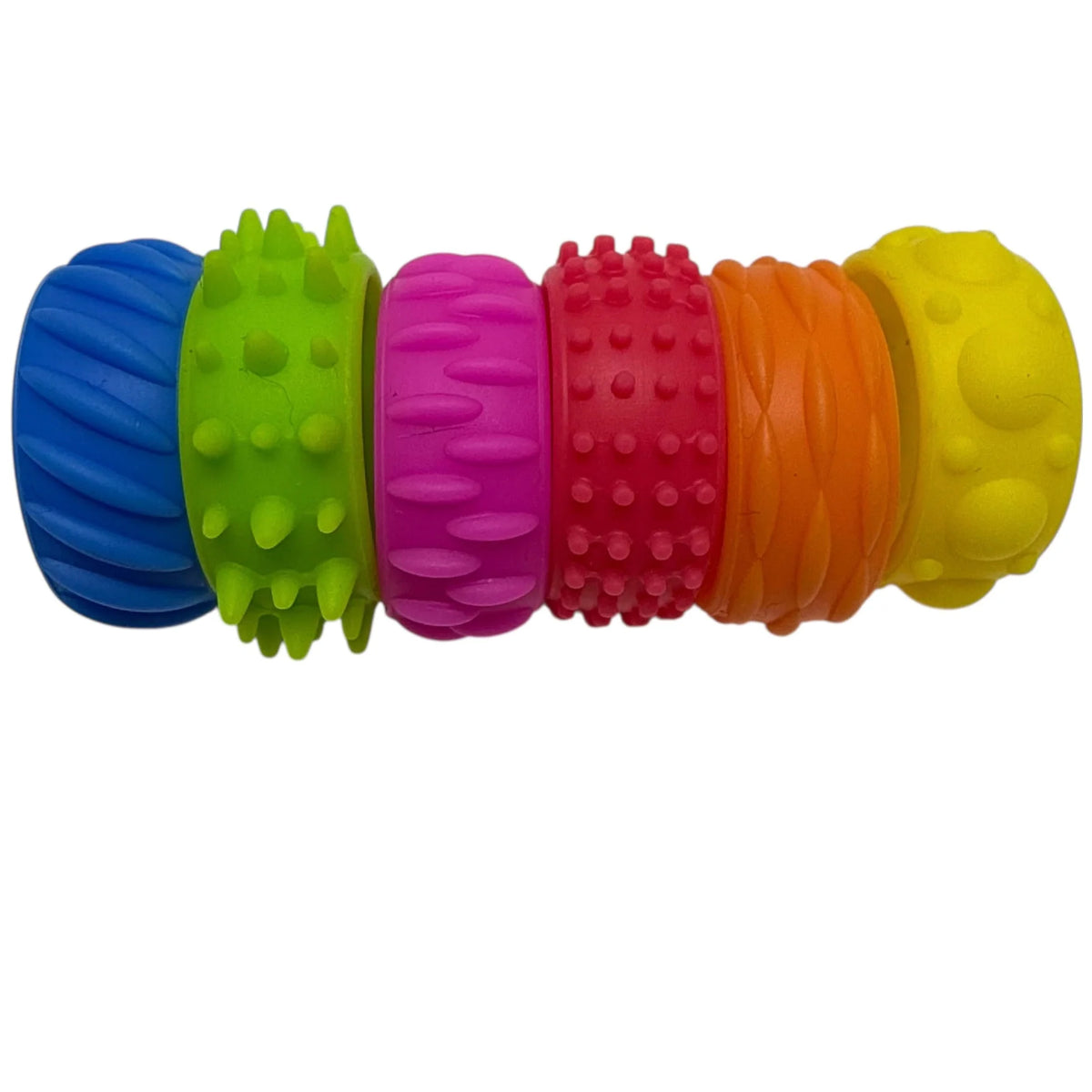 KAIKO Halo Picky Bands Set of 12 Wearable Sensory Tools &amp; Picking Supports - Vibrant