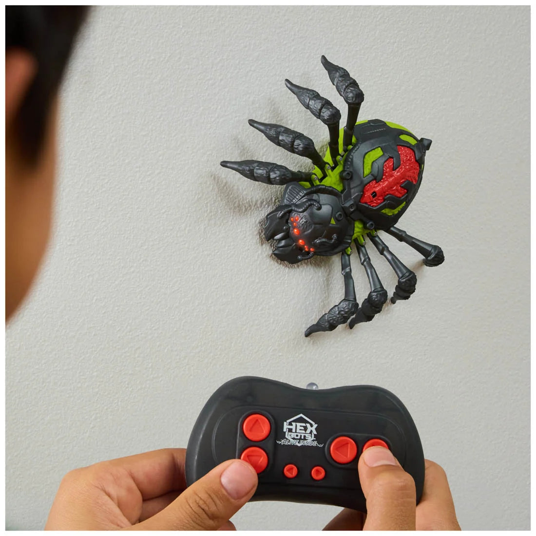 Hex Bots Alive Inside Spideroid R/C Crawling Spider - Req 2 AAA Batteries