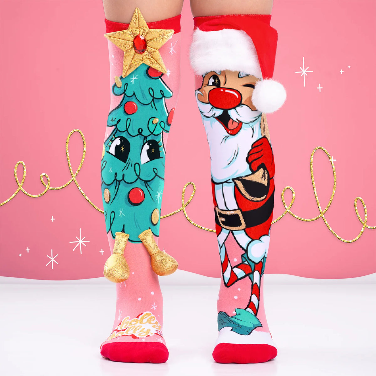 Mad Mia Socks Holly Jolly One Size 6-99