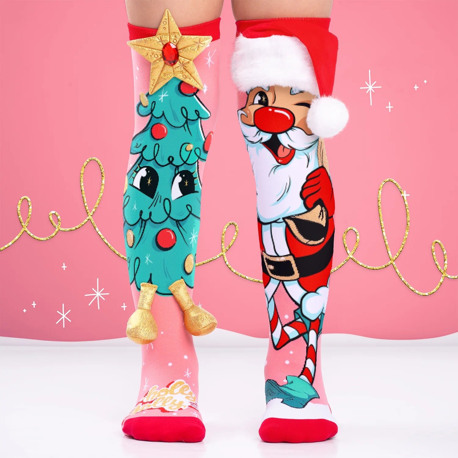 Mad Mia Socks Holly Jolly One Size 6-99