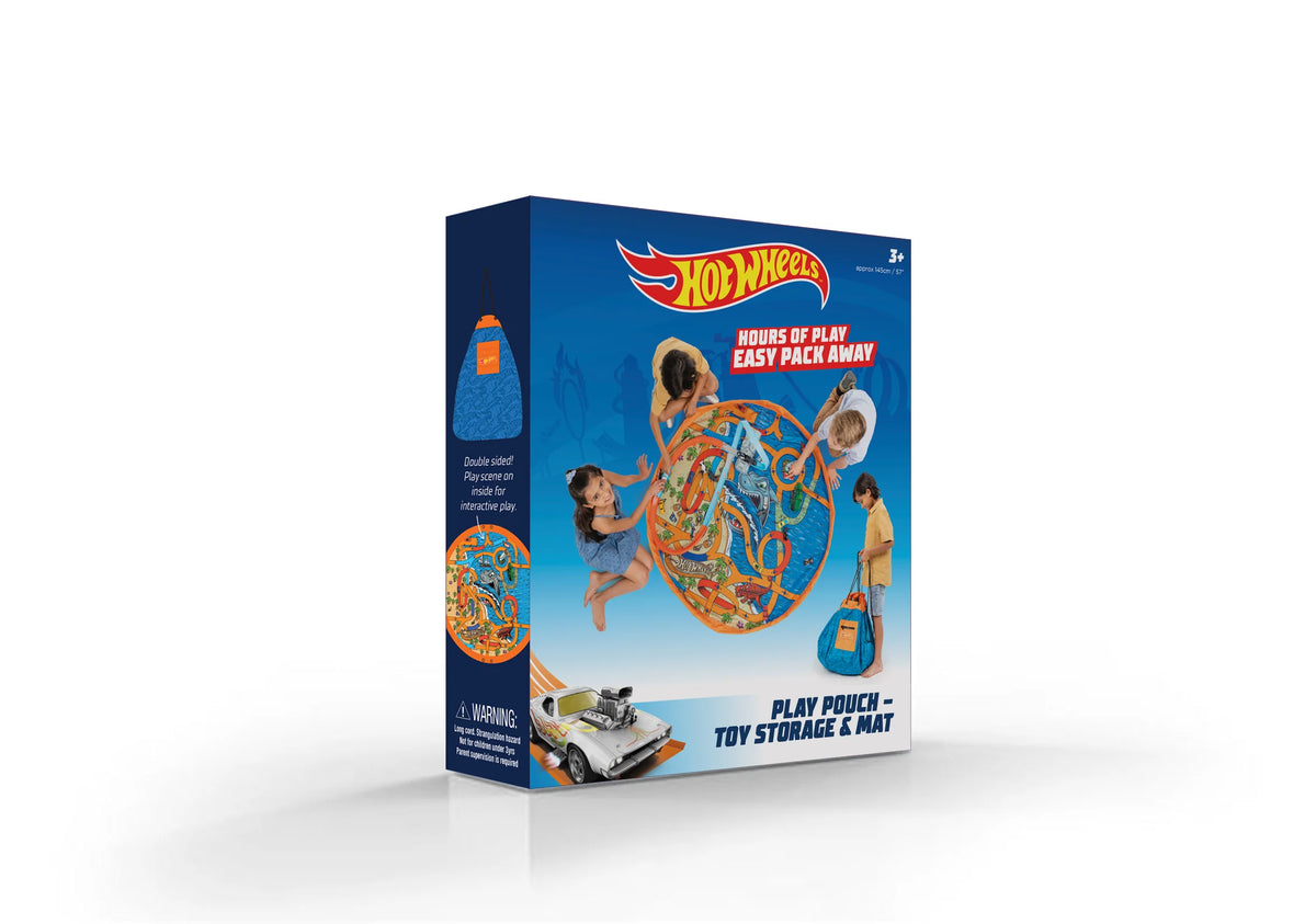Hot Wheels Play Pouch - Toy Storage Bag &amp; Mat