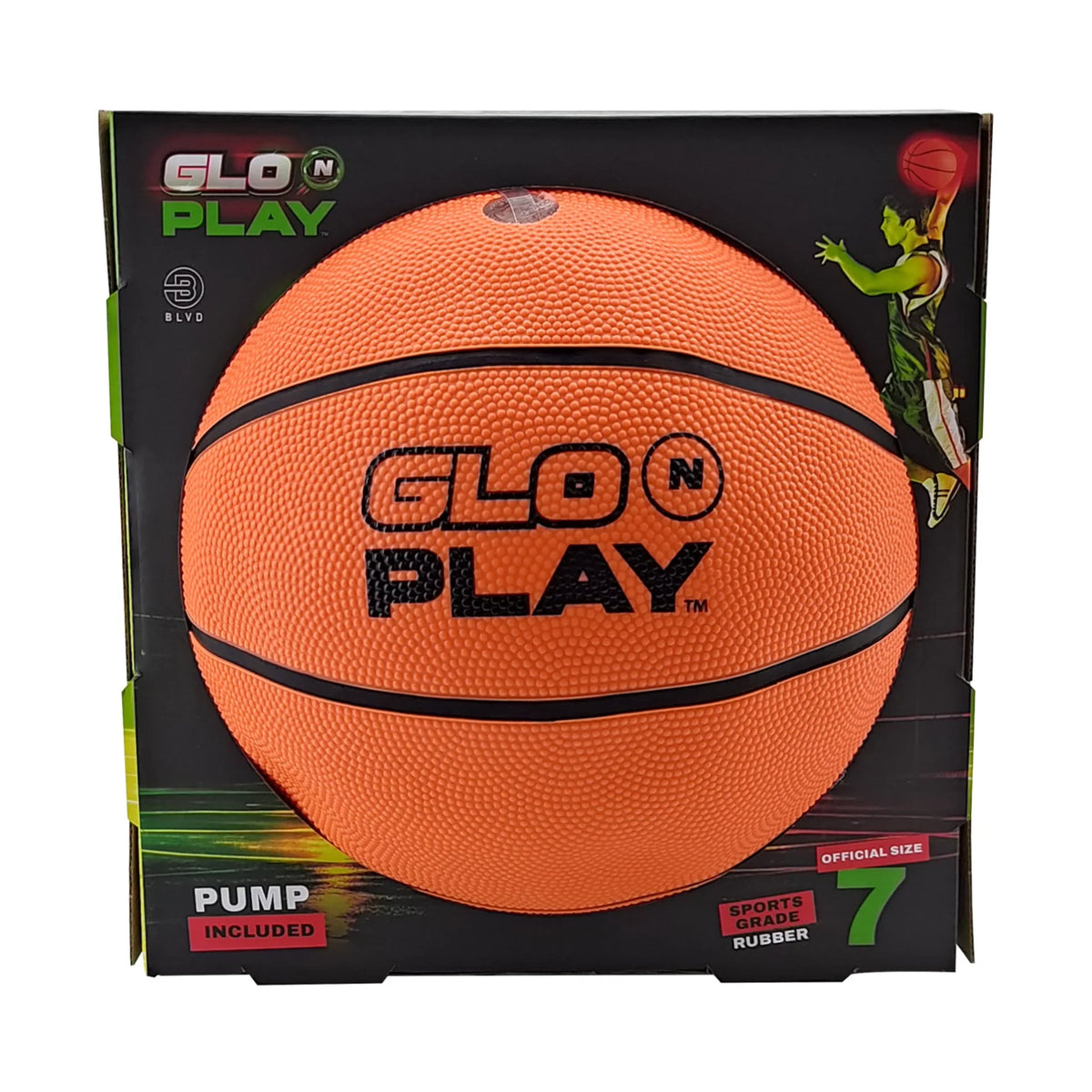 Glo N Play LED Rubber Basketball Size 7