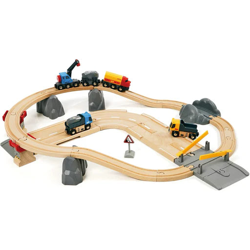 BRIO 33210 Rail and Road Loading Set