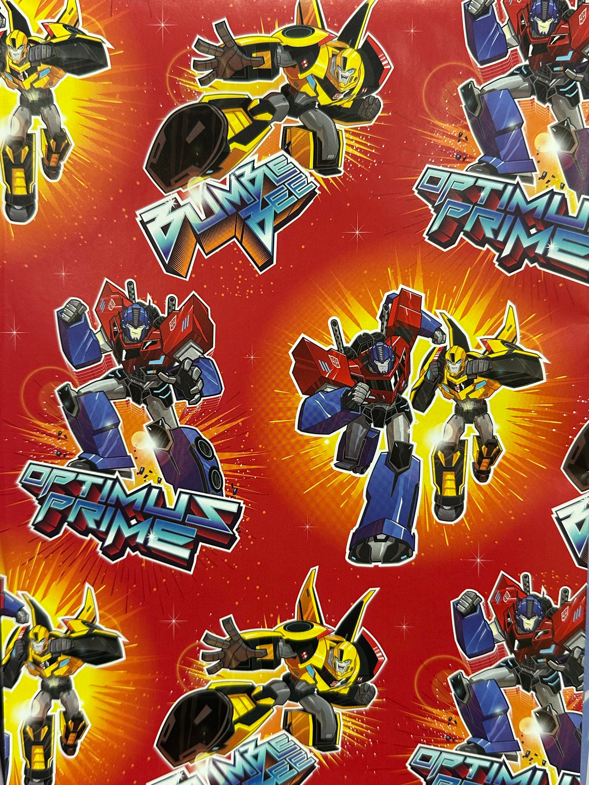 Wrap Folded Transformers Optimus Prime and Bumblebee
