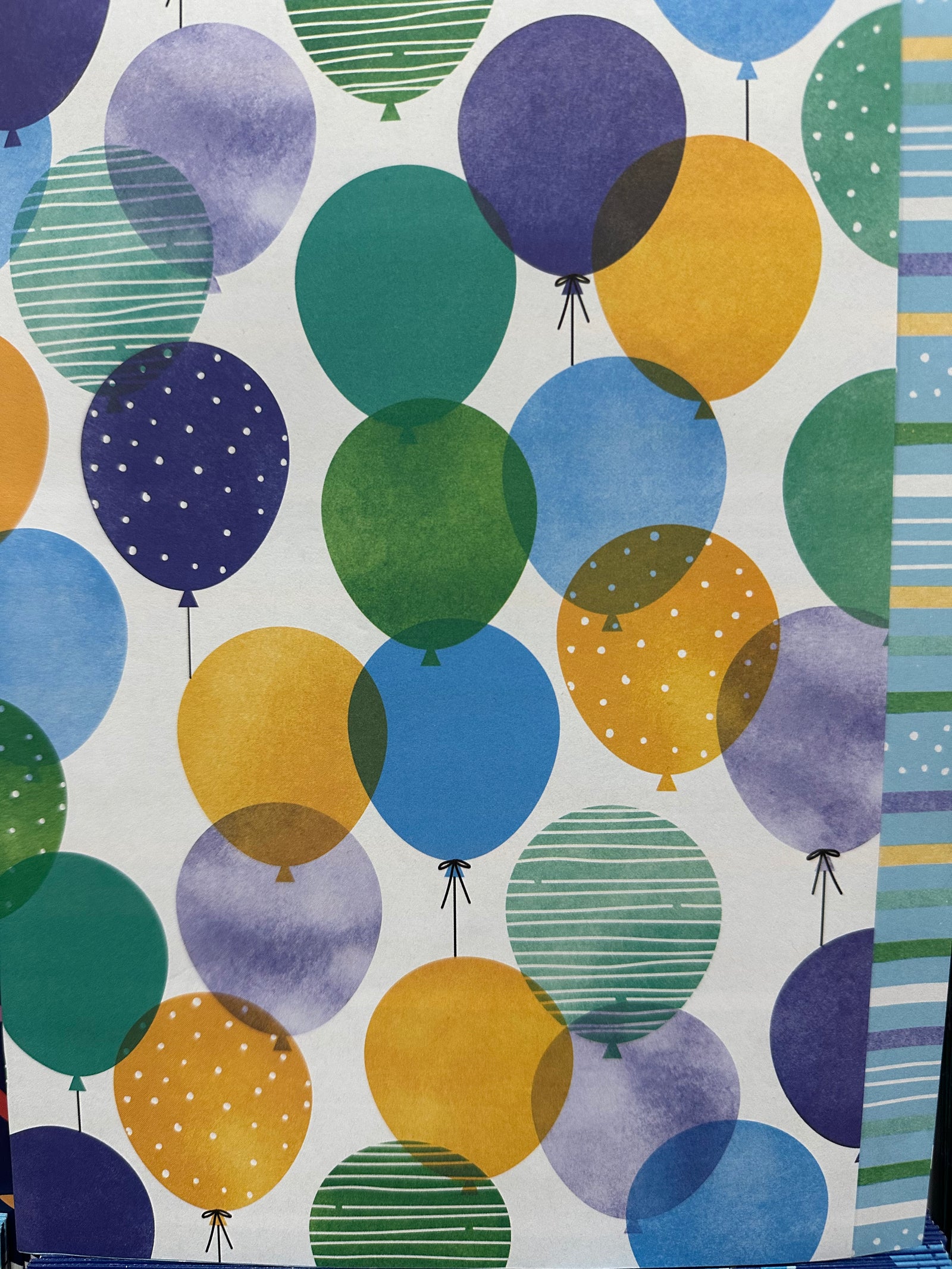 Wrap Folded Double Sided Boy Balloons