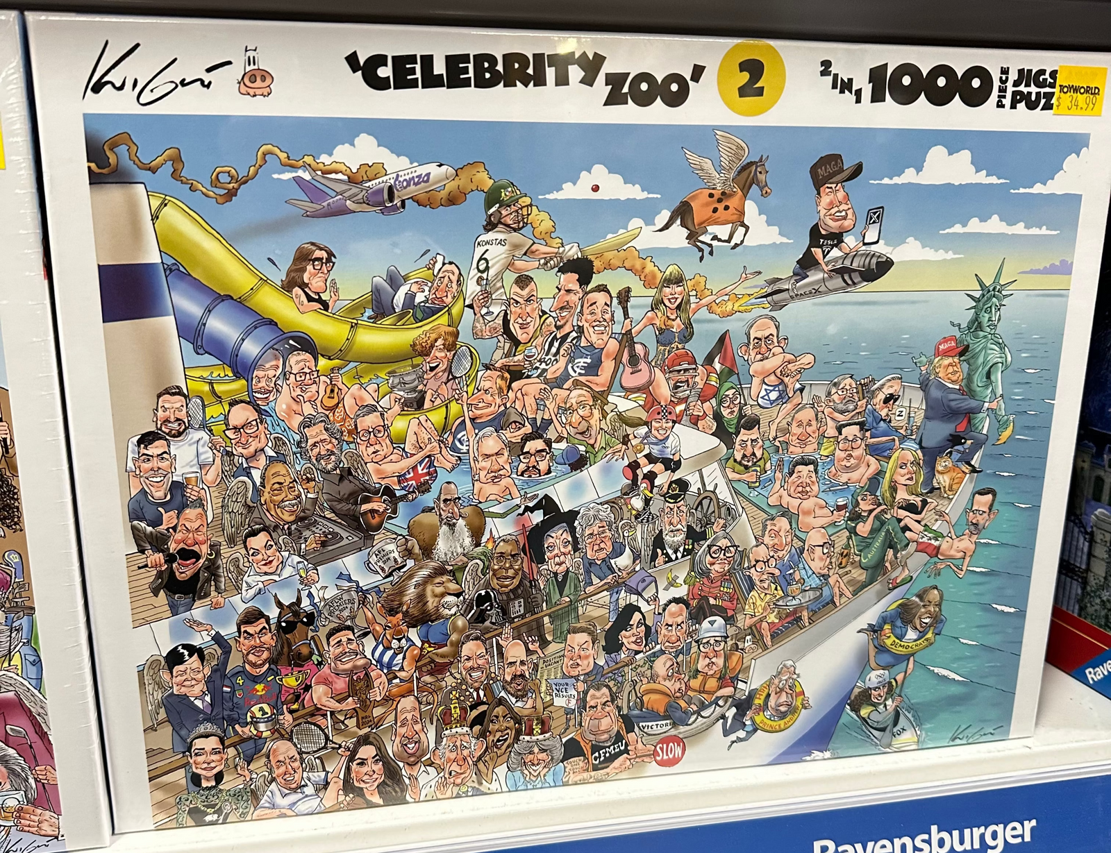 Who's Who In The Celebrity Zoo 2? 1000pc Jigsaw Puzzle