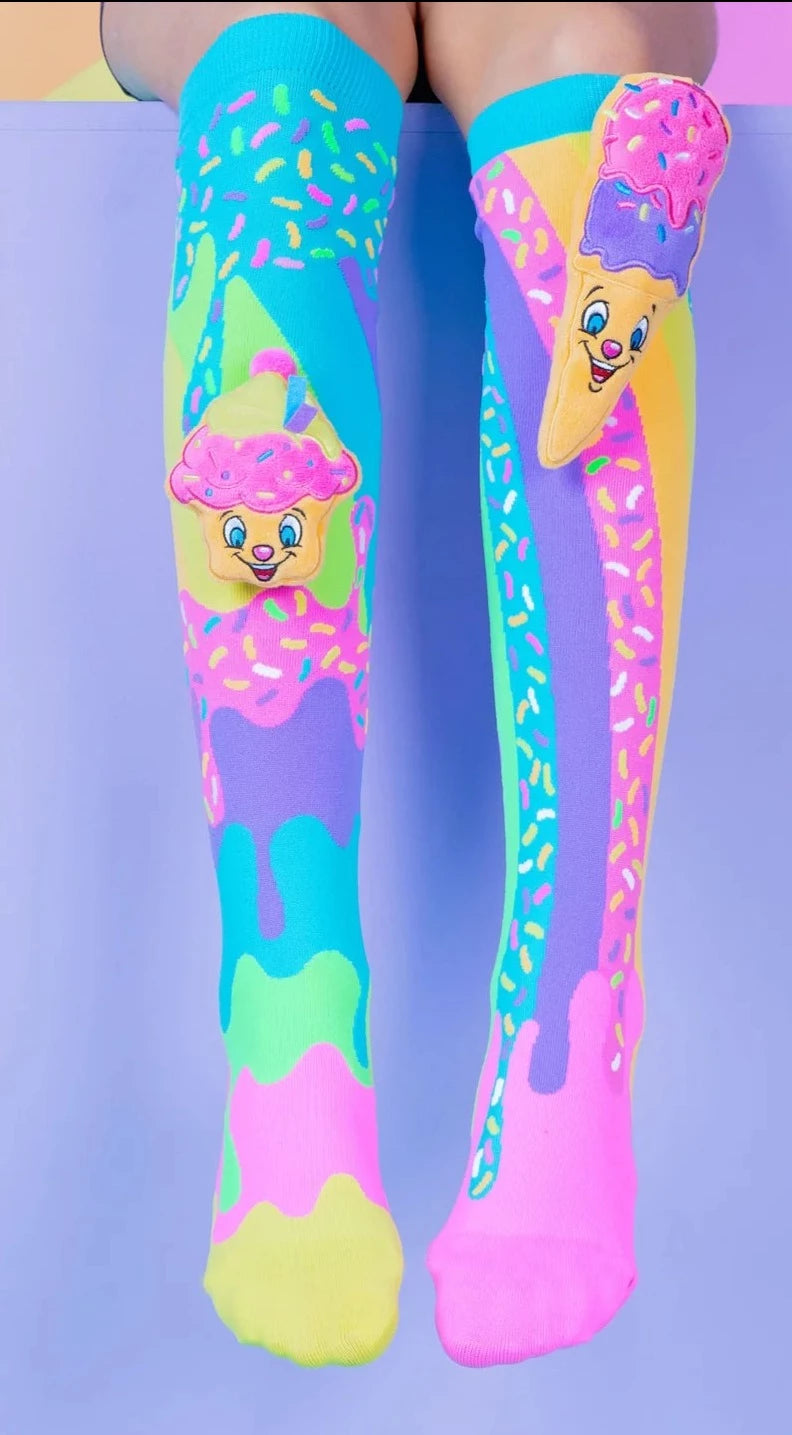 Mad Mia Socks Ice Cream and Cupcake One Size Fits All