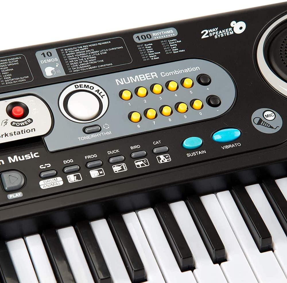 Academy Of Music Electronic 54 Key Keyboard Electric or 6 AA Batteries
