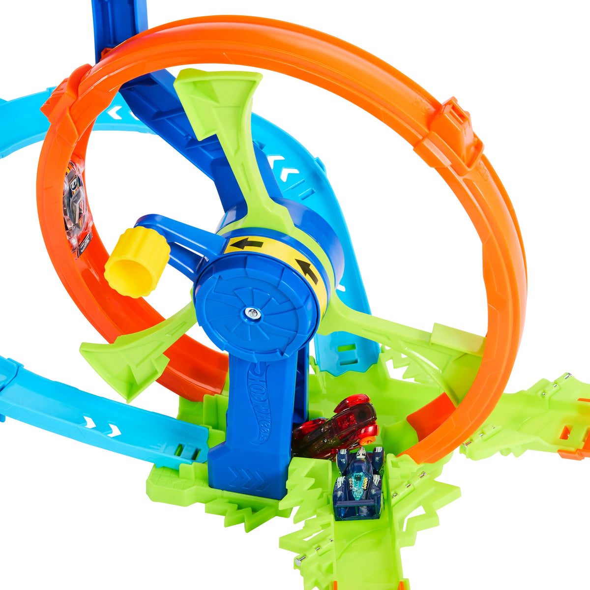 Hot Wheels Stunt Tracks Rapid Launch &amp; Loop Playset