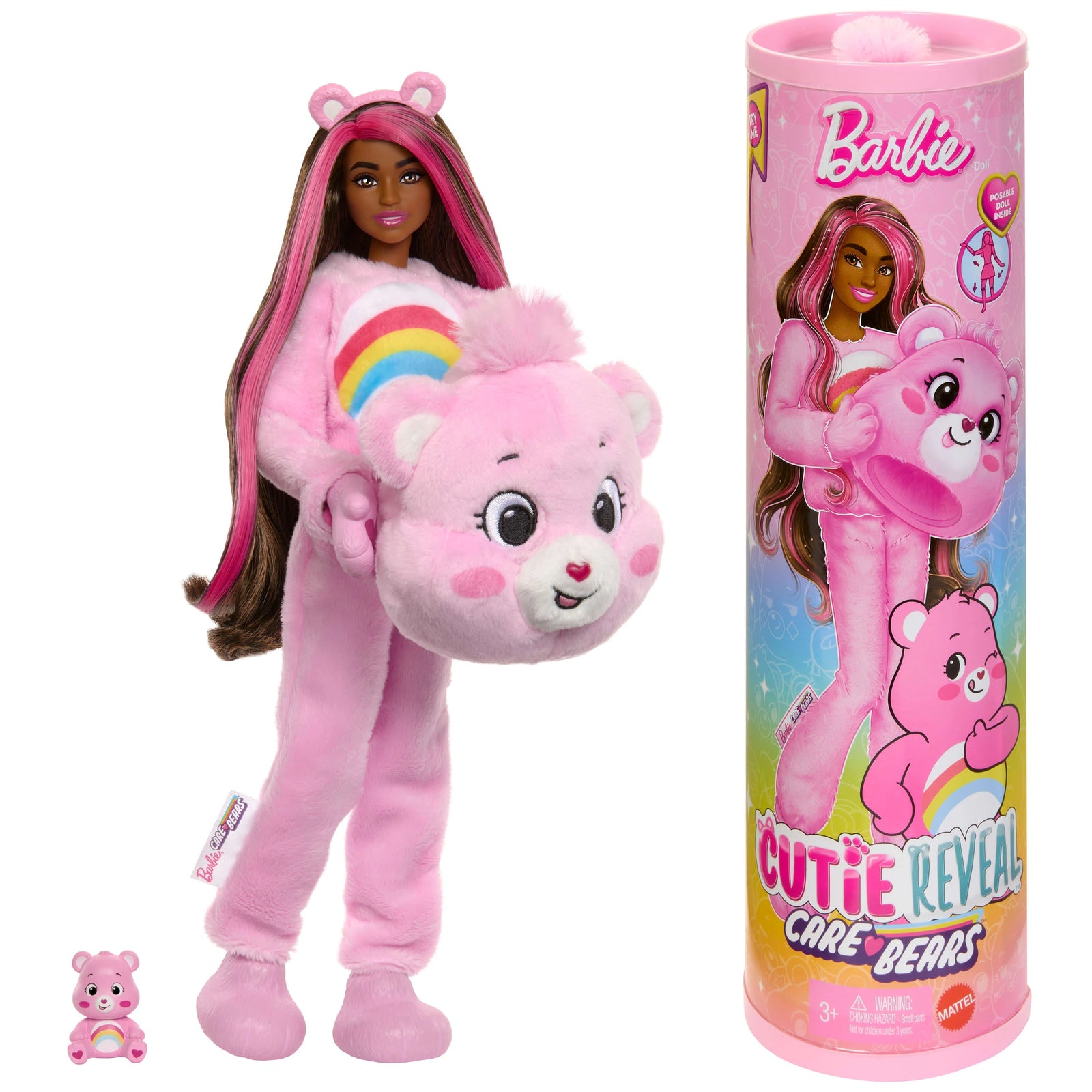 Barbie Cutie Reveal Care Bears Surprise Doll - Pink