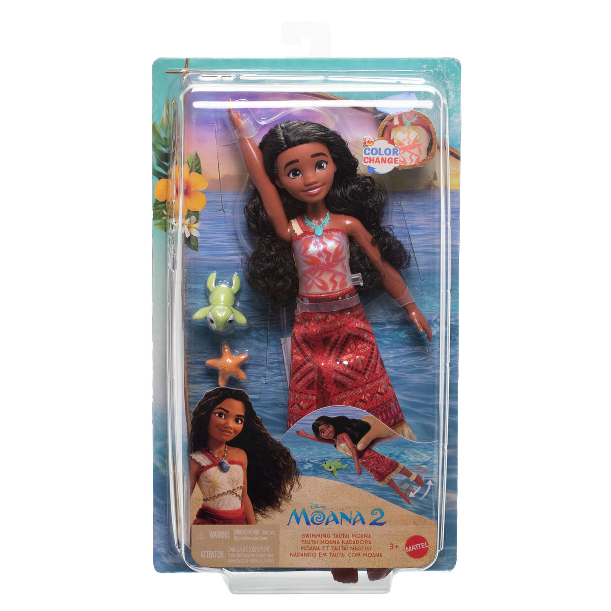 Disney Moana 2 Swimming Tautai Moana Doll