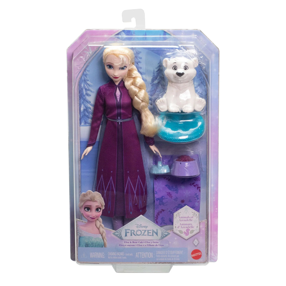 Disney Frozen Elsa Doll &amp; Polar Bear Cub