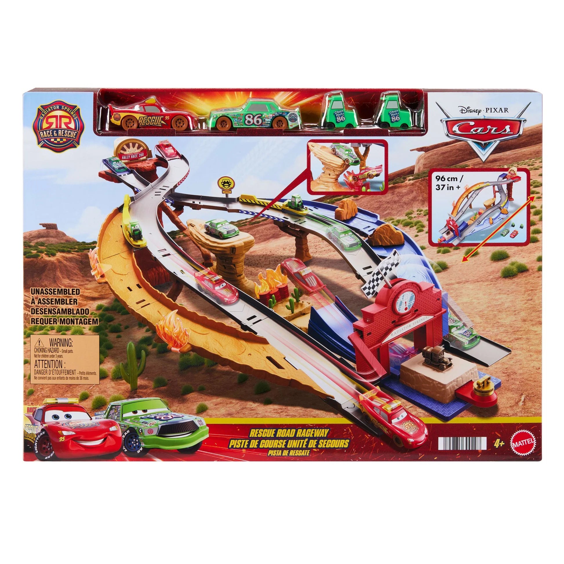 Disney Cars Rescue Road Raceway Playset